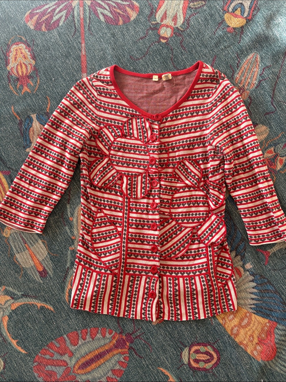 Vintage Anthropologie Moth Lovelorn Cardigan Sweater XS